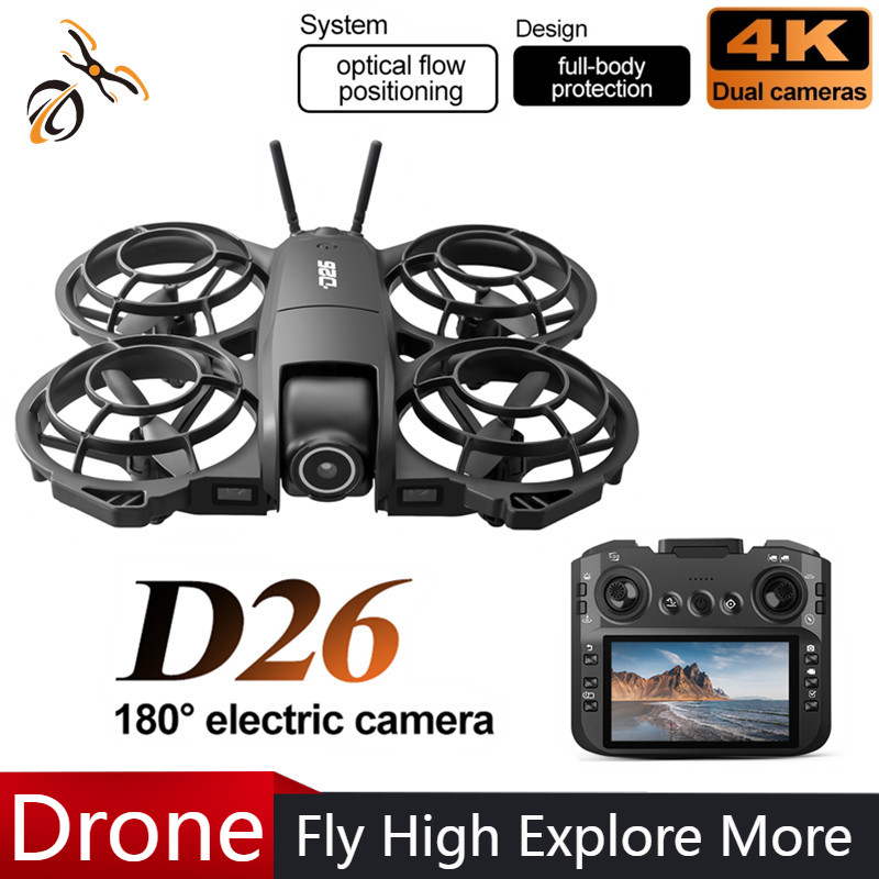 Drone D26 4K Aerial HD 180 °   - Drone Battery Adapter ulasan dan harga