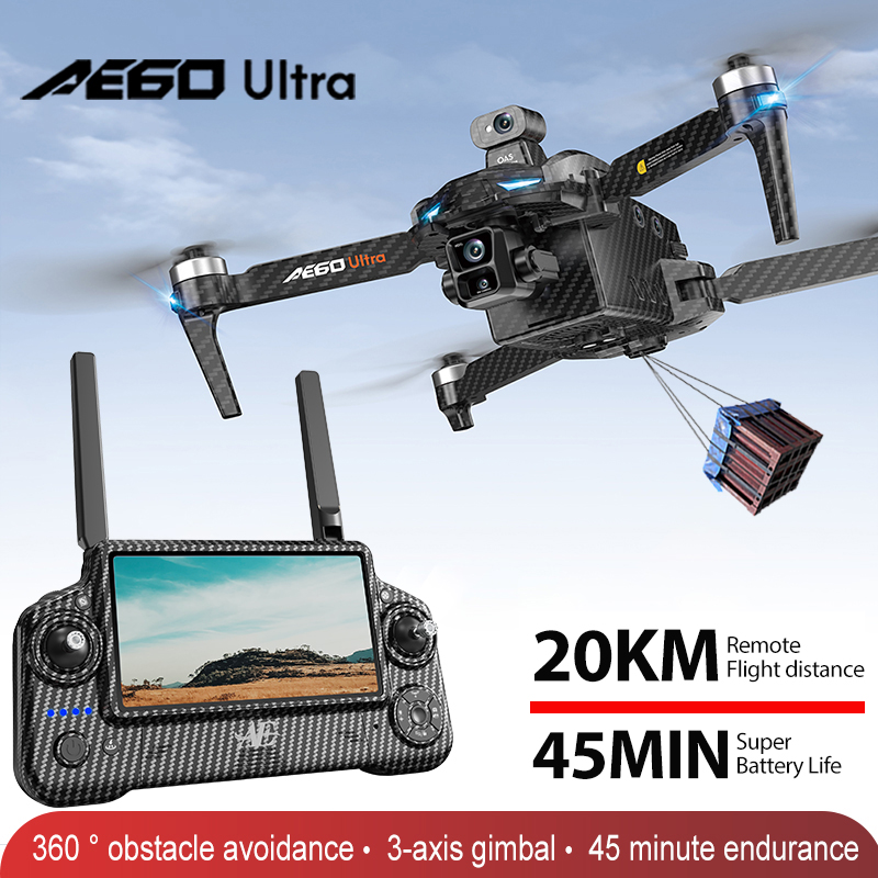 Drone Profesional AE60 GPS Kam - Drone Controller Screen ulasan dan harga